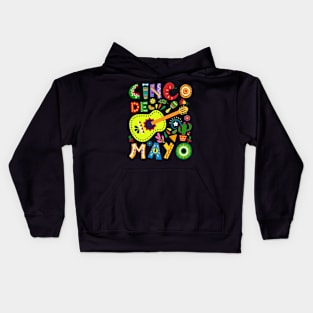 Happy 5 De Mayo Cinco de Mayo Viva Mexico 5 De Mayo Kids Hoodie